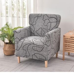 Set Of 4 Midcentury Modern 1 Piece Armchair Slipcovers